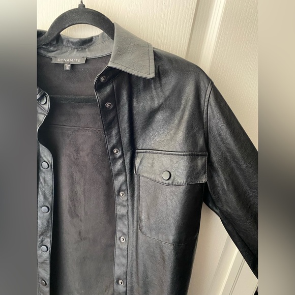 DYNAMITE leather shacket - Picture 6 of 6